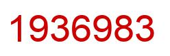Number 1936983 red image