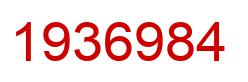 Number 1936984 red image
