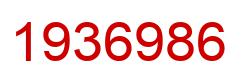 Number 1936986 red image