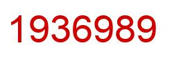 Number 1936989 red image