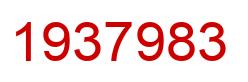 Number 1937983 red image