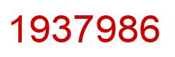 Number 1937986 red image