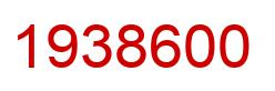 Number 1938600 red image