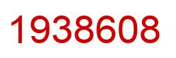 Number 1938608 red image