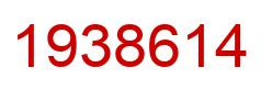 Number 1938614 red image