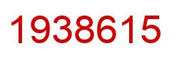 Number 1938615 red image