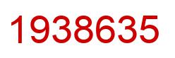 Number 1938635 red image