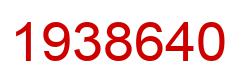 Number 1938640 red image