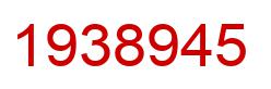 Number 1938945 red image