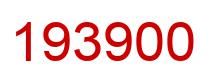 Number 193900 red image