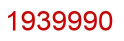 Number 1939990 red image