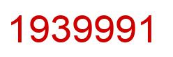 Number 1939991 red image
