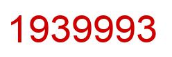 Number 1939993 red image