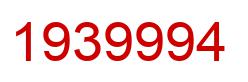 Number 1939994 red image