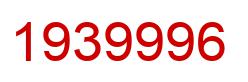 Number 1939996 red image