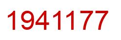 Número 1941177 imagen rojo