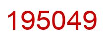 Número 195049 imagen rojo