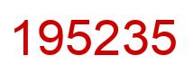 Número 195235 imagen rojo