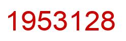 Number 1953128 red image