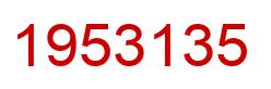 Number 1953135 red image