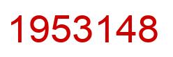 Number 1953148 red image