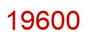 Number 19600 red image
