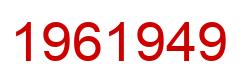 Número 1961949 imagen rojo
