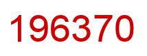 Number 196370 red image