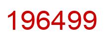 Number 196499 red image