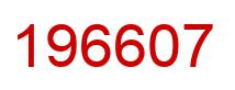 Number 196607 red image
