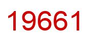 Number 19661 red image