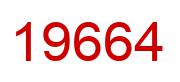 Number 19664 red image