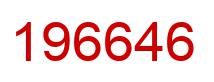 Number 196646 red image