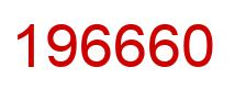 Number 196660 red image