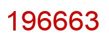 Number 196663 red image