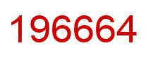 Number 196664 red image