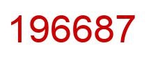 Number 196687 red image