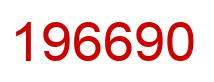 Number 196690 red image