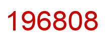 Number 196808 red image