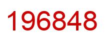 Number 196848 red image