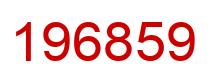 Number 196859 red image