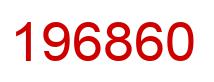 Number 196860 red image