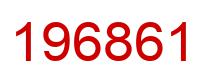 Number 196861 red image