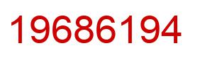 Number 19686194 red image