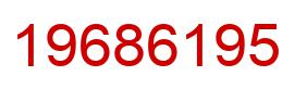 Number 19686195 red image