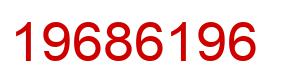 Number 19686196 red image