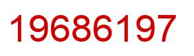 Number 19686197 red image