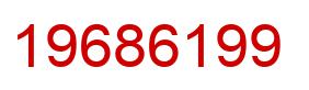 Number 19686199 red image