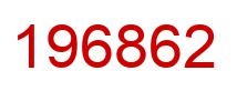 Number 196862 red image