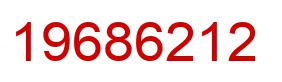 Number 19686212 red image